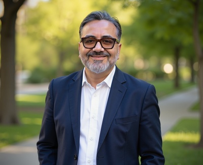 Professional AI headshot example created by HeadshotPro - male business portrait