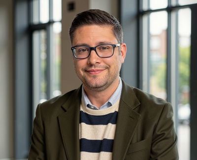 Professional AI headshot example created by HeadshotPro - male business portrait