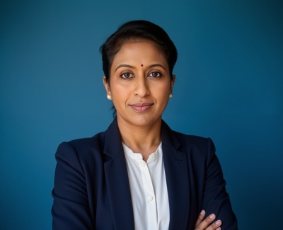 Professional AI headshot example created by HeadshotPro - female business portrait