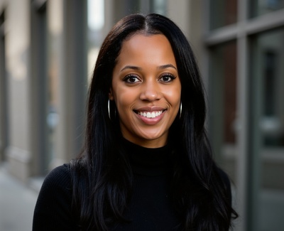 Professional AI headshot example created by HeadshotPro - female business portrait